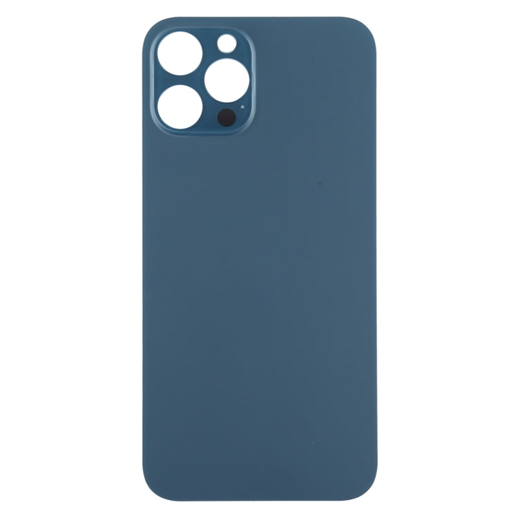 Couvercle de batterie arrière à grand trou de caméra de remplacement facile pour iPhone 12 Pro Max (Bleu)
