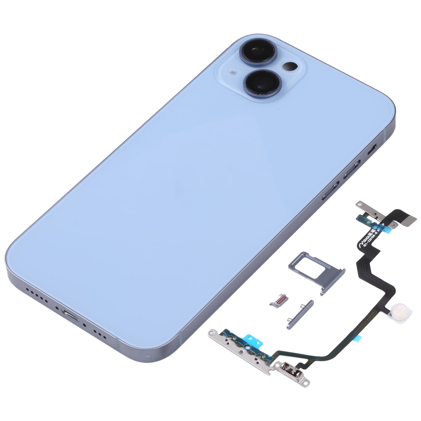 Chassis Cover Battery Cover Apple iPhone XR imitation iPhone 14 Bleu