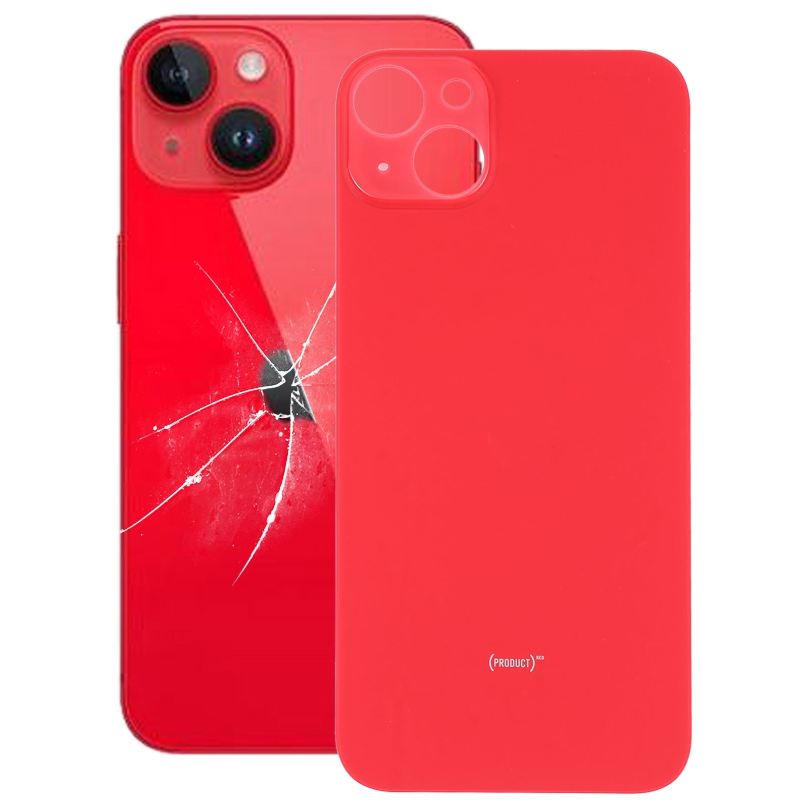 Tapa Bateria Back Cover Orificio Grande Apple iPhone 14 Plus Rojo