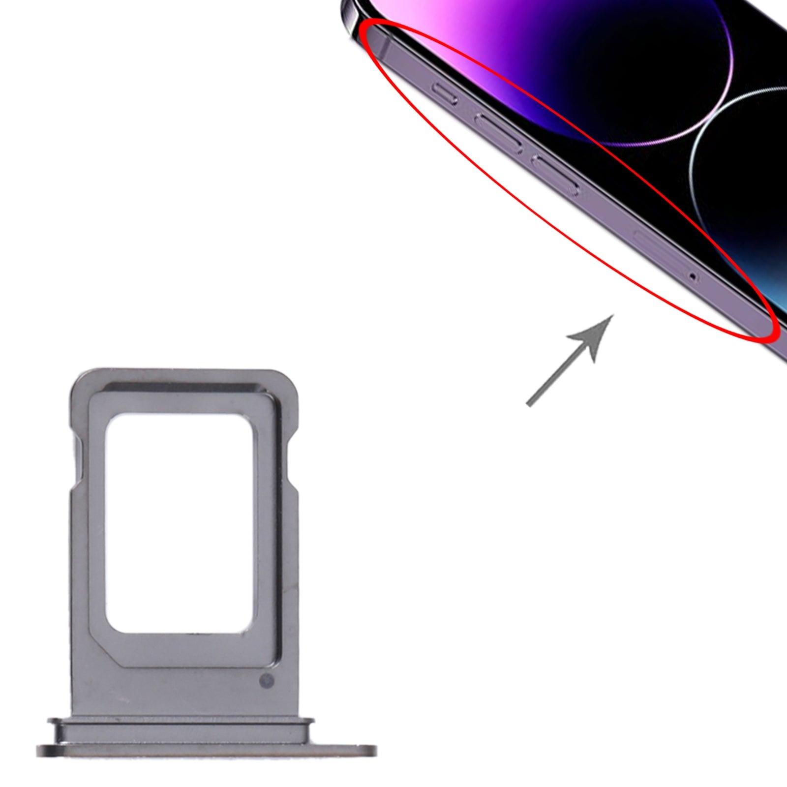 Micro SIM SIM Holder Tray Apple iPhone 14 Pro Purple