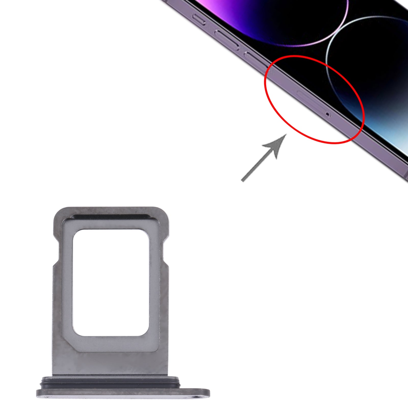 DUAL SIM SIM Holder Tray Apple iPhone 14 Pro Max Purple