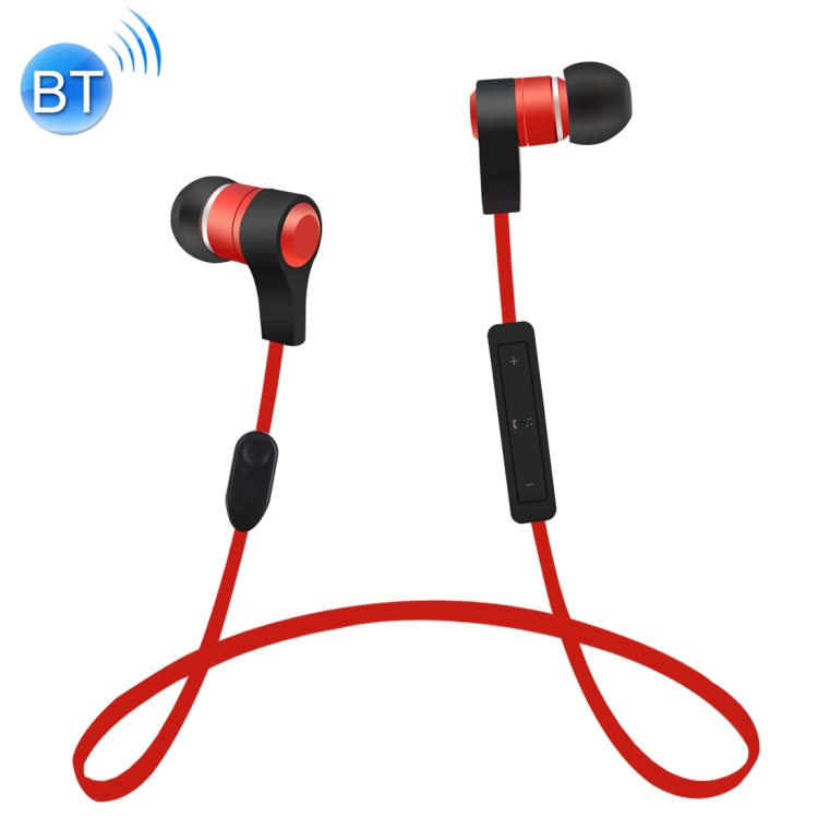 BTH-I8 Stereo Sound Quality Magnetic Absorption V4.2 + EDR Bluetooth Sports Headphones Distance: 8-15 m For iPad iPhone Galaxy Huawei Xiaomi LG HTC and other Smart Phones (Red)