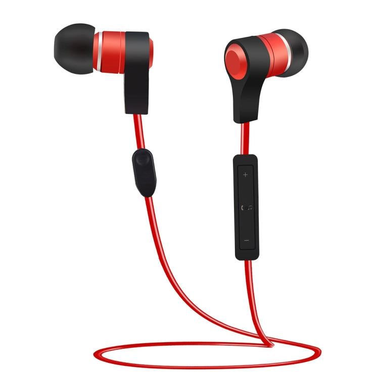 BTH-I8 Calidad de Sonido Stereo Absorción Magnética V4.2 + EDR Auriculares Deportivos Bluetooth Distancia: 8-15 m Para iPad iPhone Galaxy Huawei Xiaomi LG HTC y otros Teléfonos Inteligentes (Rojo)