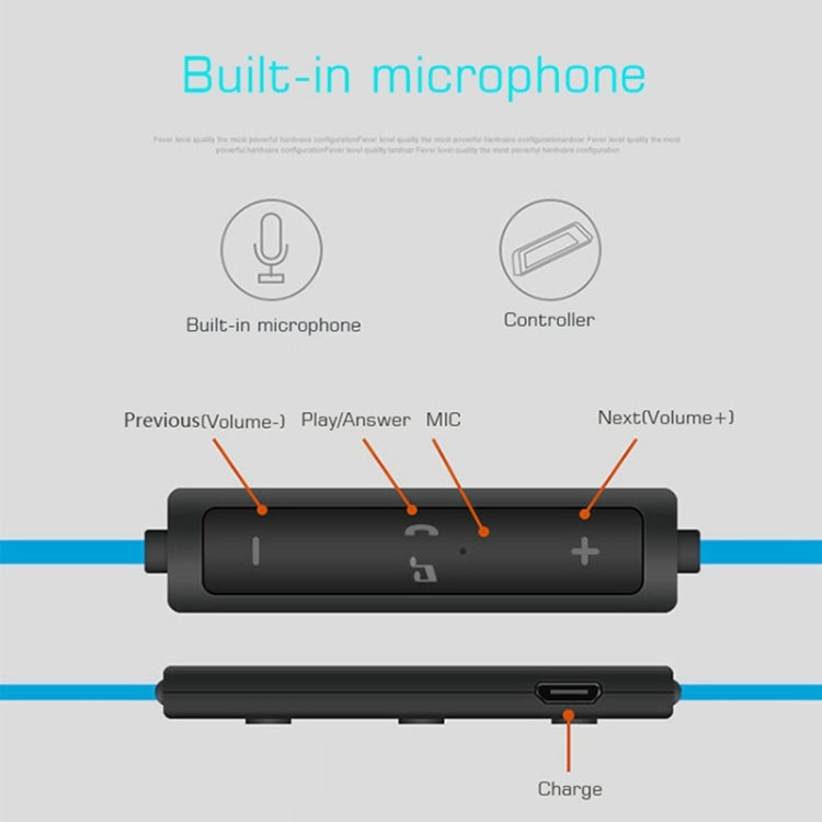 BTH-H5 Calidad de Sonido Stereo V4.1 + EDR Auriculares Bluetooth Distancia: 8-15 m Para iPad iPhone Galaxy Huawei Xiaomi LG HTC y otros Teléfonos Inteligentes (Azul)