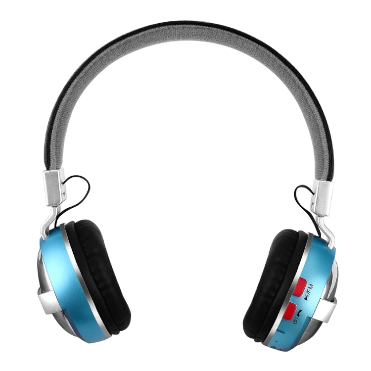 BTH-868 Calidad de Sonido Stereo V4.2 Auriculares Bluetooth Distancia Bluetooth: 10M Admite la entrada de Audio de 3.5mm y FM (Azul)
