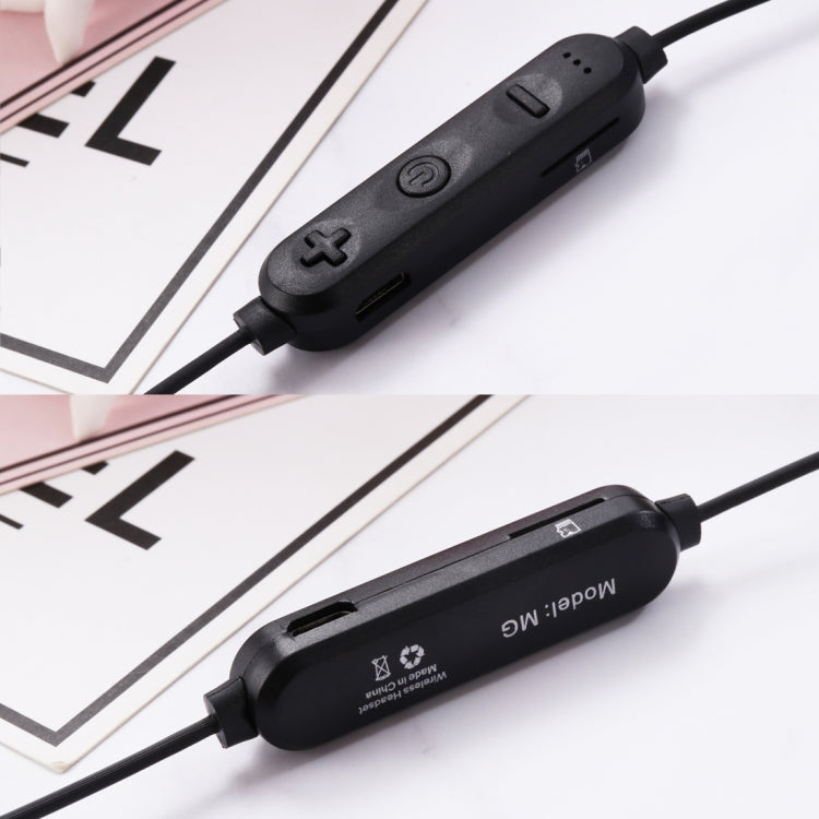 MG-G23 Auriculares Deportivos Portátiles Bluetooth V5.0 con Bluetooth con 4 altavoces (Negro)