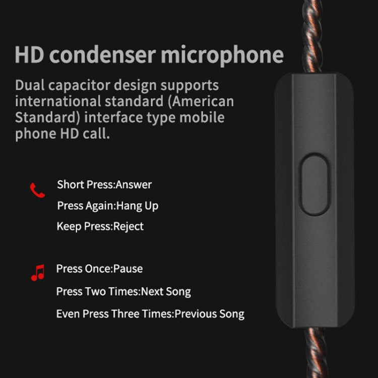 KZ AS10 Écouteurs Hifi intra-auriculaires mobiles à dix unités avec microphone (Cyan)