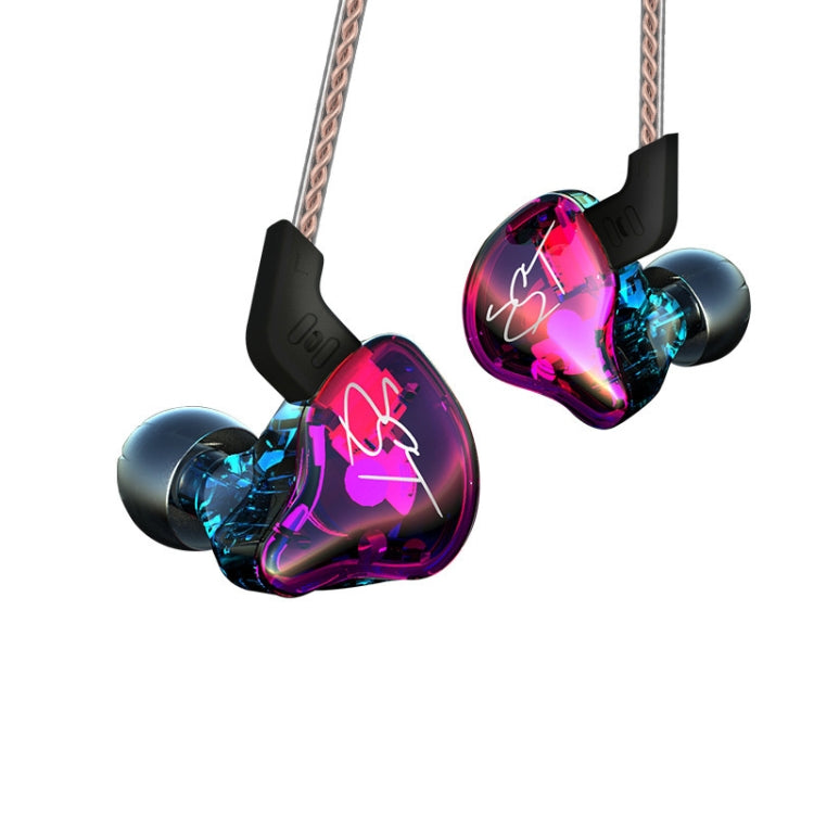 KZ ZST Circle Iron In-Ear Mega Bass MP3 Dual Unit Without Microphone (Color)