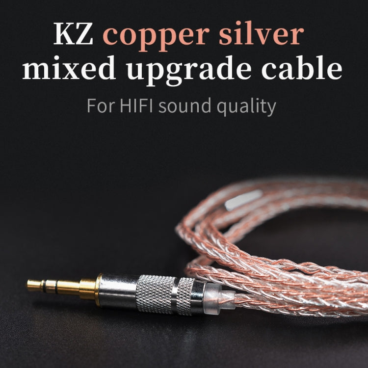 Câble de mise à niveau plaqué cuivre-argent mixte KZ B pour casque KZ ZST / ZS10 / ES4 / AS10 / BA10