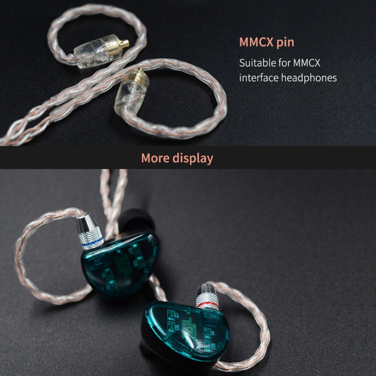 KZ Silver Mixed Copper Clad Upgrade Cable for Most Headphones with MMCX Interface