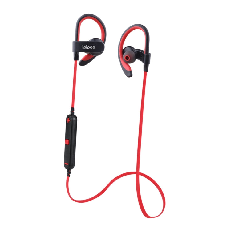 Ipipoo iL98BL Bluetooth Headset for hanging on the Ear (Red)