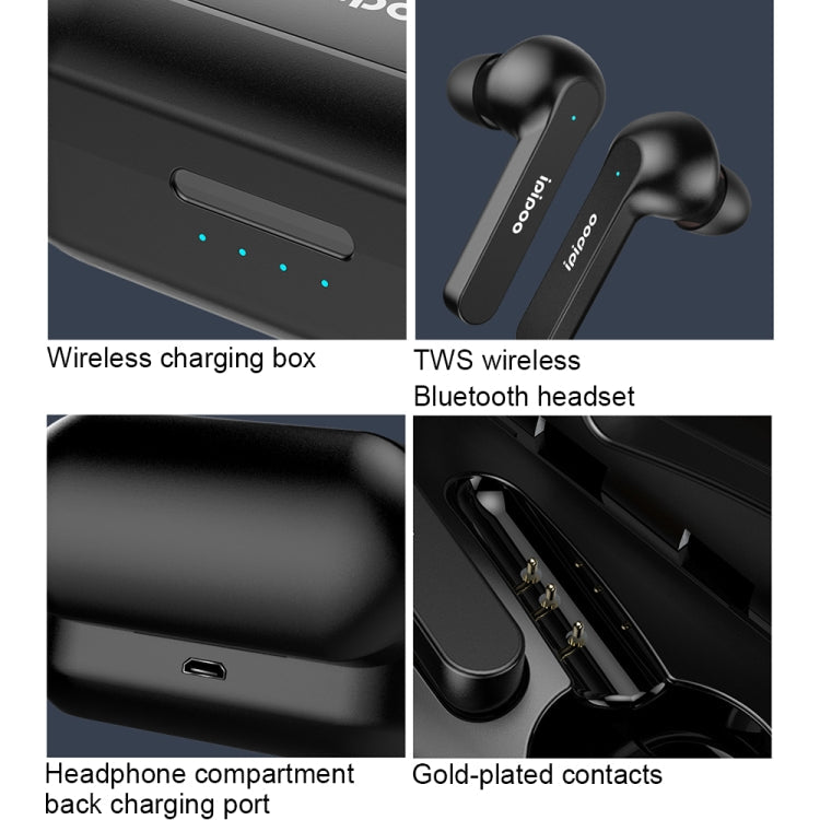Casque Ipipoo TP-2 TWS Bluetooth V5.0 (Noir)