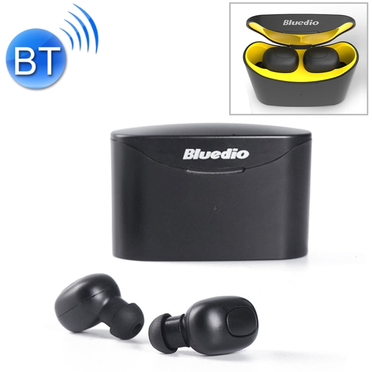 Bluedio TWS T-elf Bluetooth Version 5.0 Écouteurs Bluetooth intra-auriculaires avec cabine de chargement pour casque (Jaune)