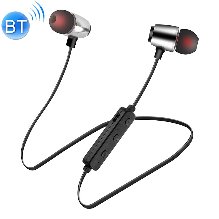 L7 Sport Metal Magnético Stereo Bluetooth 5.0 Auriculares Inalámbricos (Negro)