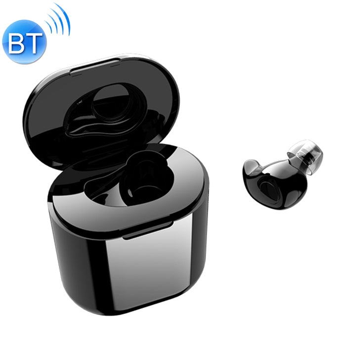 Mini écouteur Bluetooth sans fil S15 HIFI Touch avec boîtier de chargement (noir)