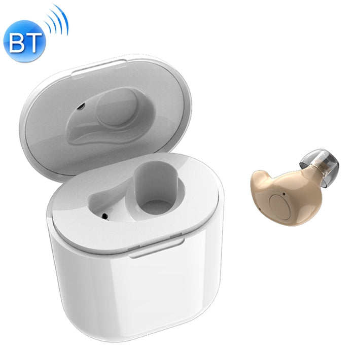 Mini écouteur Bluetooth sans fil S15 HIFI Touch avec boîtier de chargement (couleur chair)