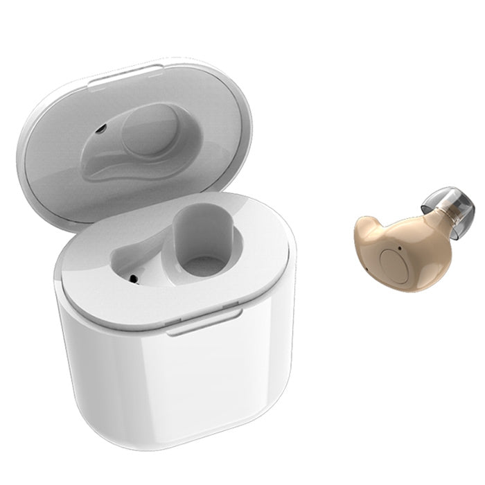 Mini écouteur Bluetooth sans fil S15 HIFI Touch avec boîtier de chargement (couleur chair)