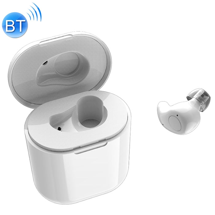Mini écouteur Bluetooth sans fil S15 HIFI Touch avec boîtier de chargement (blanc)