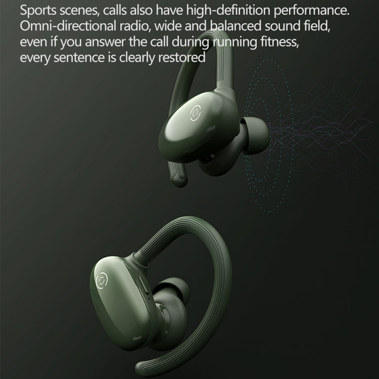 Auriculares V5.0 IPX5 Cancelación de ruido a prueba de agua Gym Running  Music Negro
