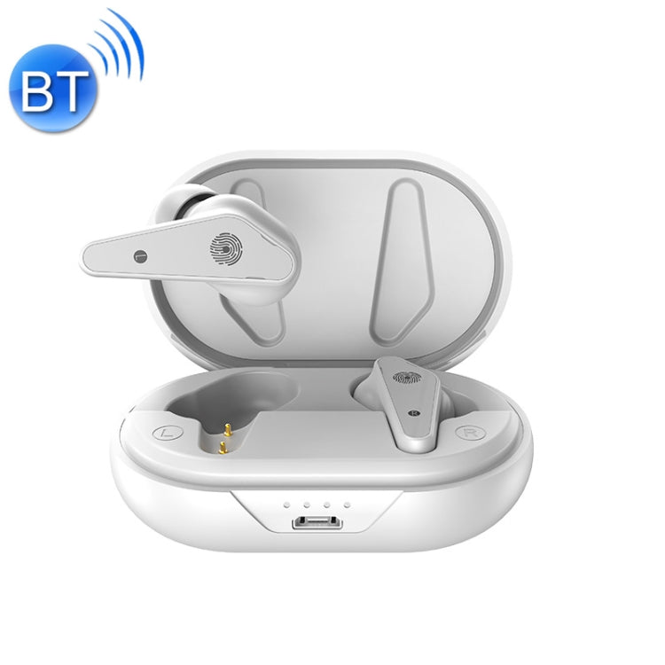 Air Plus Bluetooth 5.0 Mini casque stéréo sans fil binaural sport Bluetooth avec boîtier de charge (blanc)