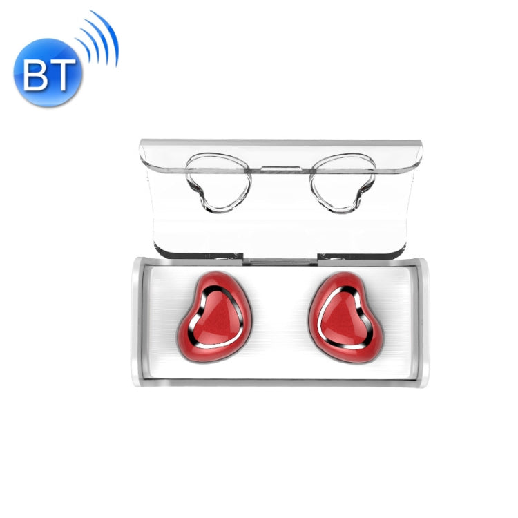 TWS-7 Plus Bluetooth 5.0 TWS Mini binaural Invisible Wireless Sports Auricular Bluetooth con caja de Carga (Rojo)