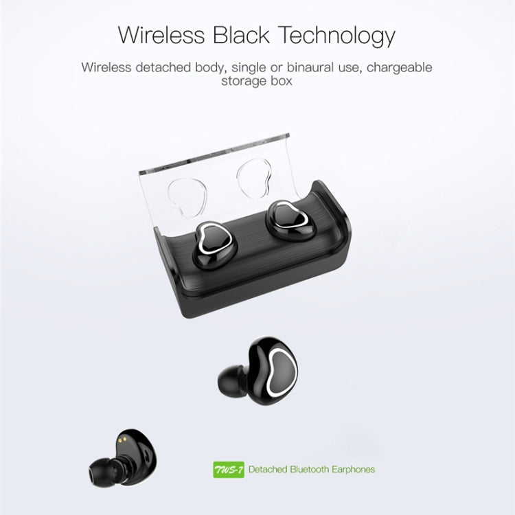 TWS-7 Plus Bluetooth 5.0 TWS Mini Binaural Invisible Sport Sans Fil Bluetooth Écouteur avec Boîte de Recharge (Rouge)