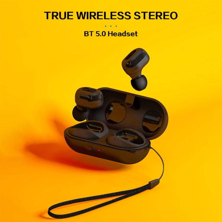 TWS-N9 Bluetooth 5.0 Mini Binaural True Wireless Stéréo Sport Bluetooth Écouteur avec Boîte de Chargement (Noir)