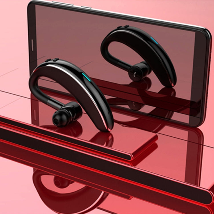 V7 Bluetooth 5.0 Auriculares Deportivos Inalámbricos Stereo Deportivos con Bluetooth de estilo empresarial soporte para informar el nombre de la persona que llama (Negro)
