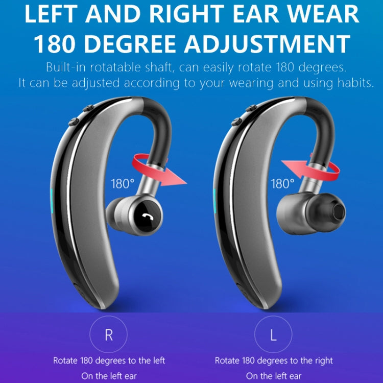 V7 Bluetooth 5.0 Auriculares Deportivos Inalámbricos Stereo Deportivos con Bluetooth de estilo empresarial soporte para informar el nombre de la persona que llama (Negro)