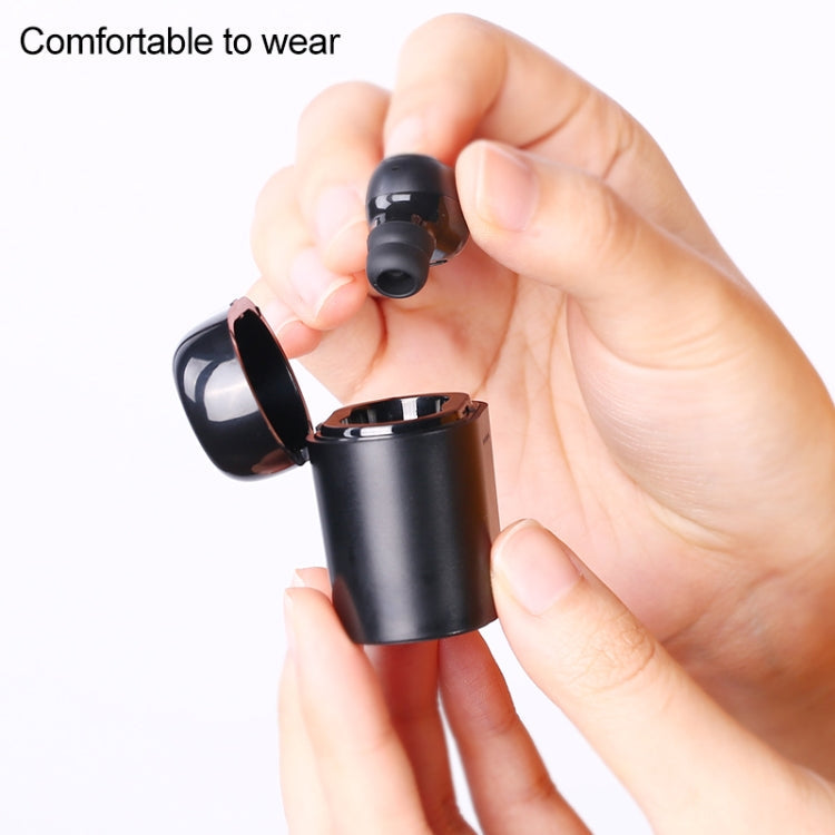 WK P6 Unilateral Bluetooth Earphone with Charging Case (Black)