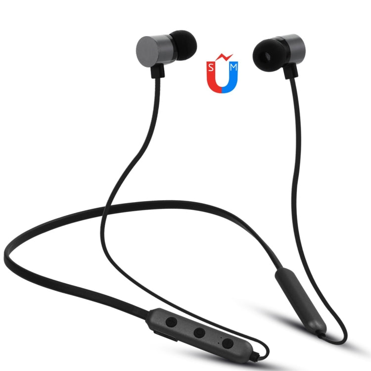BT-900 Bluetooth 4.2 Bluetooth Headphones with Hanging Neck Design Support Music Play Switching Volume Control and Answer (Black)