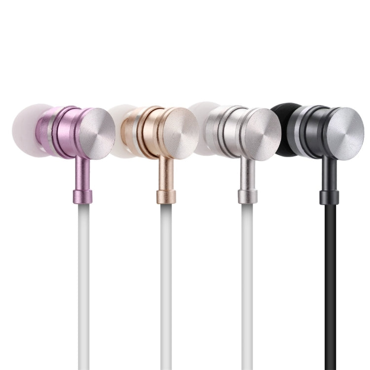 F3 Bluetooth 4.2 Auriculares Bluetooth con diseño de cuello colgante compatible con reproducción de música conmutación y Control de volumen y respuesta (Oro Rosa)