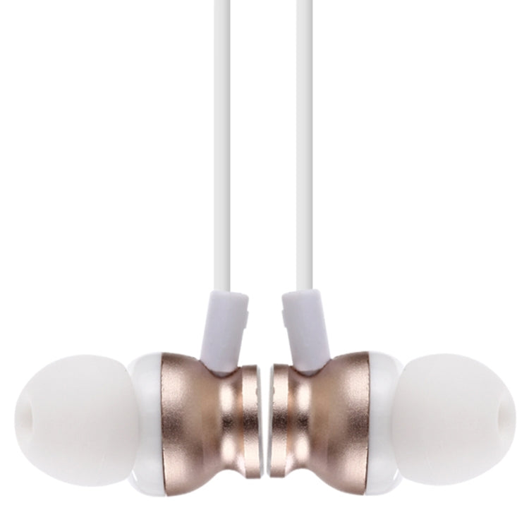 Auriculares Bluetooth con diseño de cuello colgante F17 Bluetooth 4.2 compatible con reproducción de música conmutación Control de volumen y respuesta (Dorado)