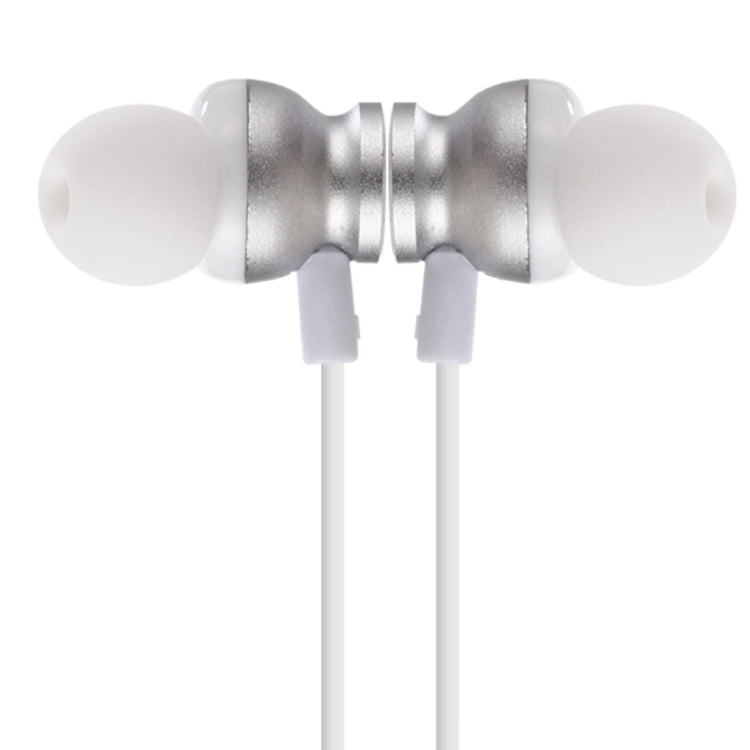 F17 Bluetooth 4.2 Auriculares Bluetooth con diseño de cuello colgante compatible con reproducción de música conmutación Control de volumen y respuesta (Plateado)