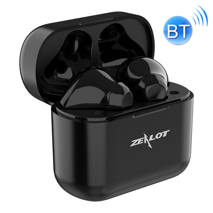 T3 Bluetooth 5.0 TWS Wireless Bluetooth Headphones with Charging Box Support Touch Call and Power Screen (Black)