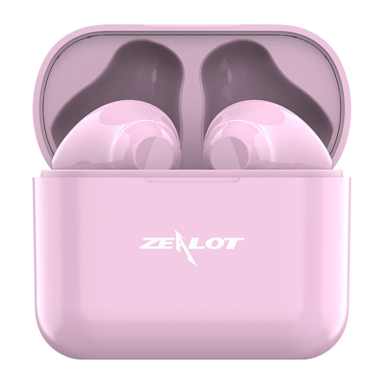 T3 Bluetooth 5.0 TWS Wireless Bluetooth Headphones with Charging Box Support Touch Call and Power Screen (Pink)