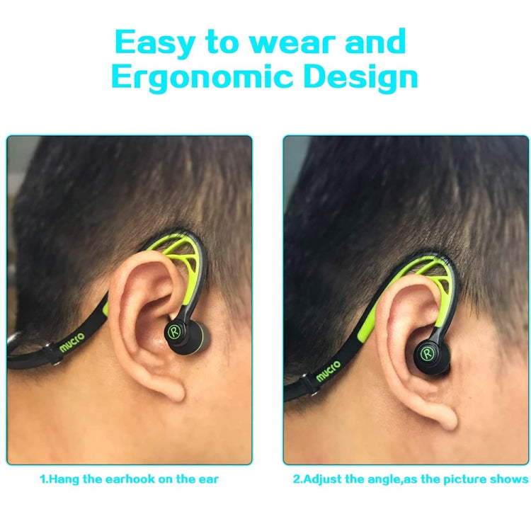 Mucro ML233 MAIL MAIL Câble d'Alimentation AFTER EAR HEADPHONES NIÁ'A DE NIÁ'O IN EAR AUENTE Câble LONGUEUR: 1.2m (vert)