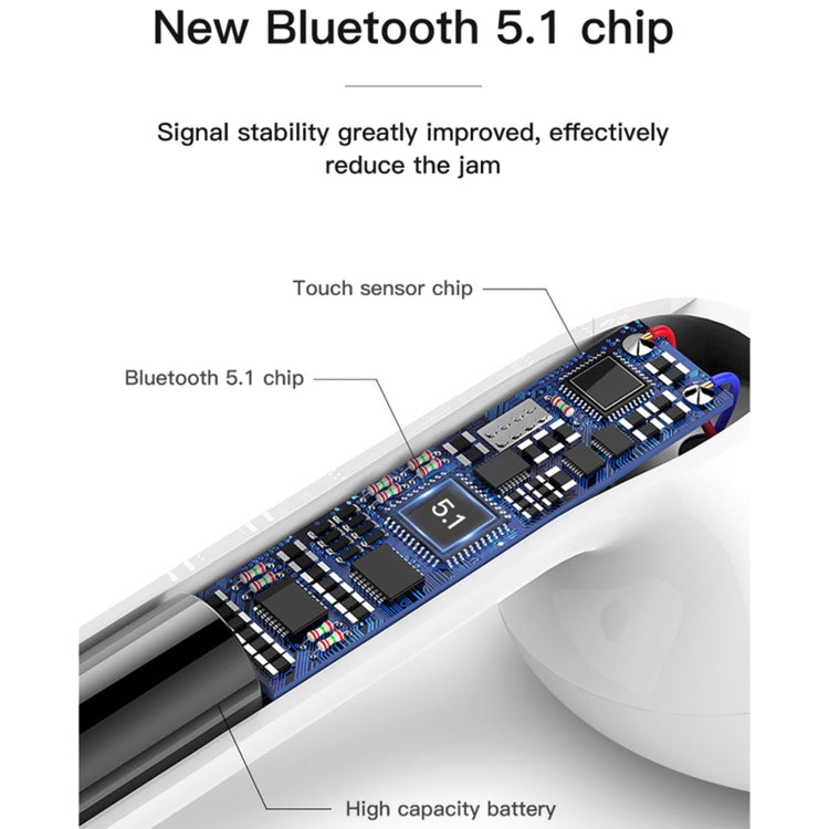 Totudesign EAUB-045 Glory Series Version simplifiée TWS Écouteur Bluetooth sans fil (Blanc)
