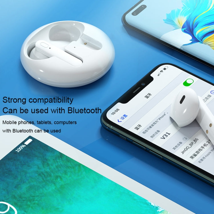 WK V31 Vision Series TWS True Wireless Stereo Bluetooth 5.0 Earphone (White)