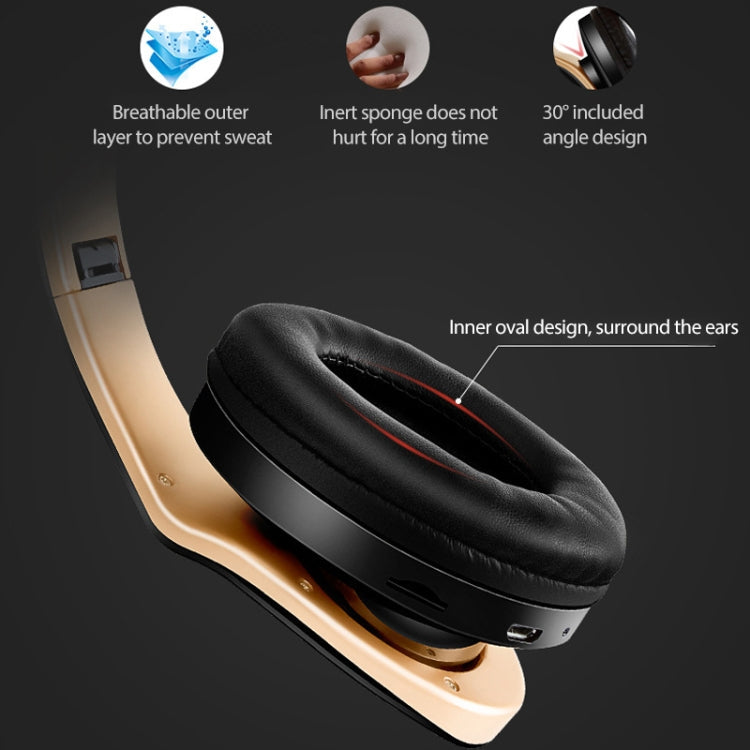 Auriculares Inalámbricos Bluetooth 4.0 plegables SN-P18 con Micrófono compatible con Tarjeta TF (Blanco)