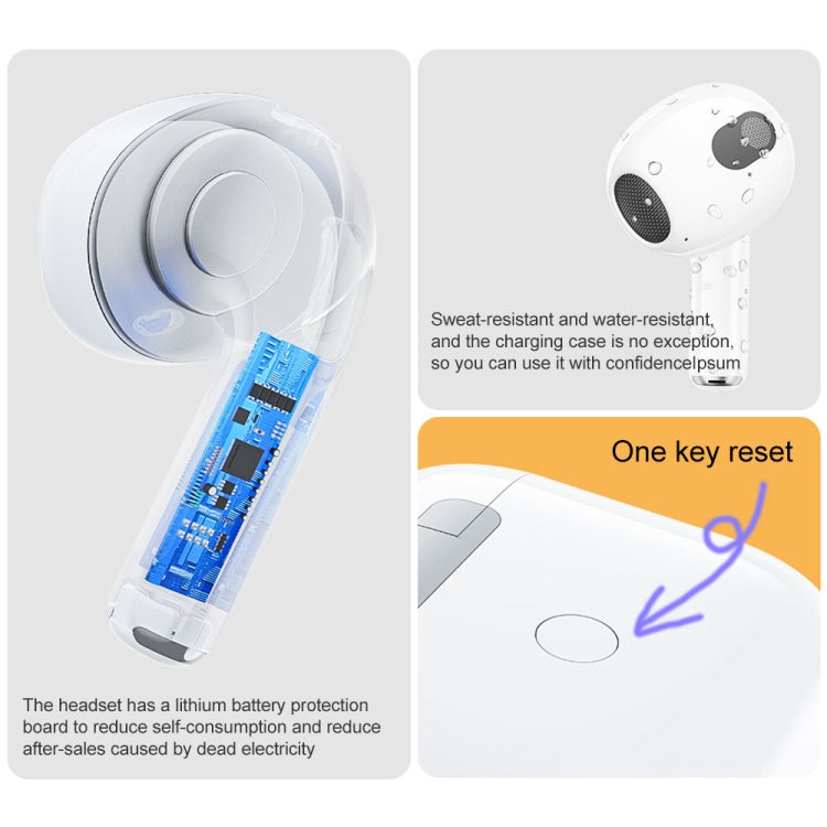 WK A8 Pro True Wireless Stereo Bluetooth Headset (White)