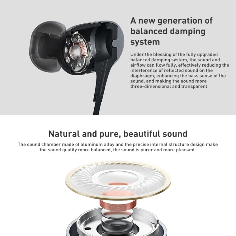 Écouteurs d'origine en alliage d'aluminium à contrôle filaire Xiaomi avec prise de 3,5 mm Longueur: 1,25 m