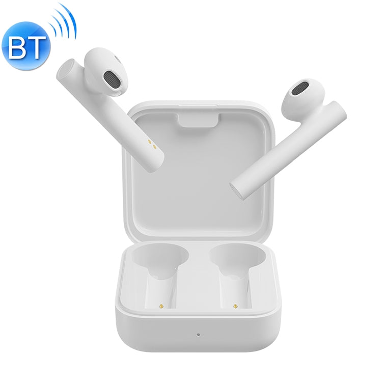 Écouteurs Bluetooth sans fil d'origine Xiaomi Air2 SE TWS Touch avec boîtier de charge prenant en charge les appels HD et assistant vocal et fenêtres contextuelles intelligentes (blanc)