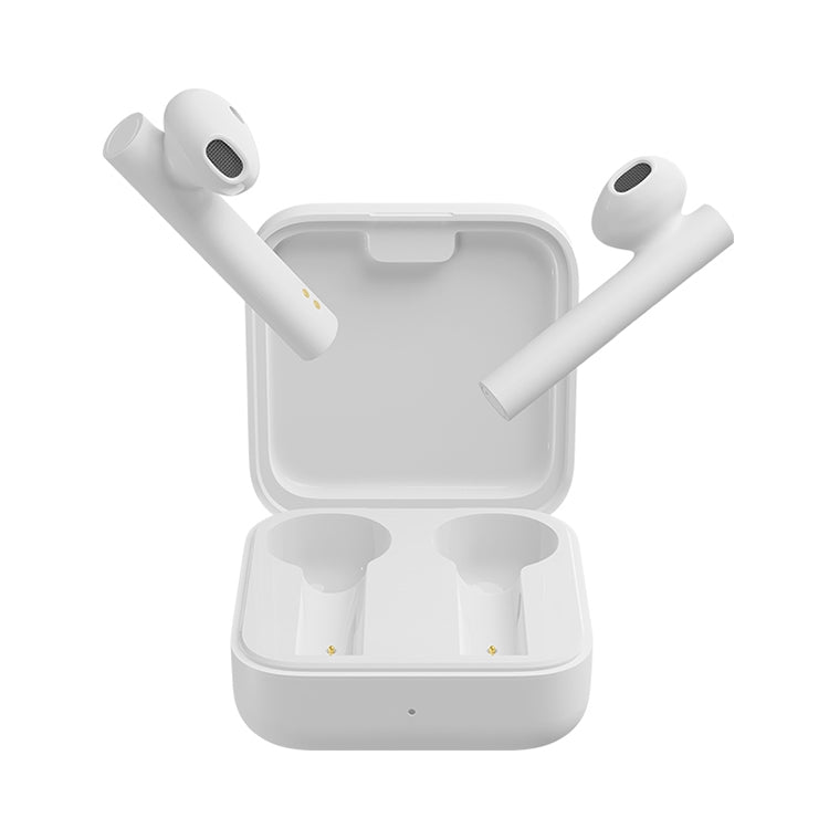 Original Xiaomi Air2 SE TWS Touch Wireless Bluetooth Headphones with Charging Box Support HD Calls and Voice Assistant and Smart Popups (White)