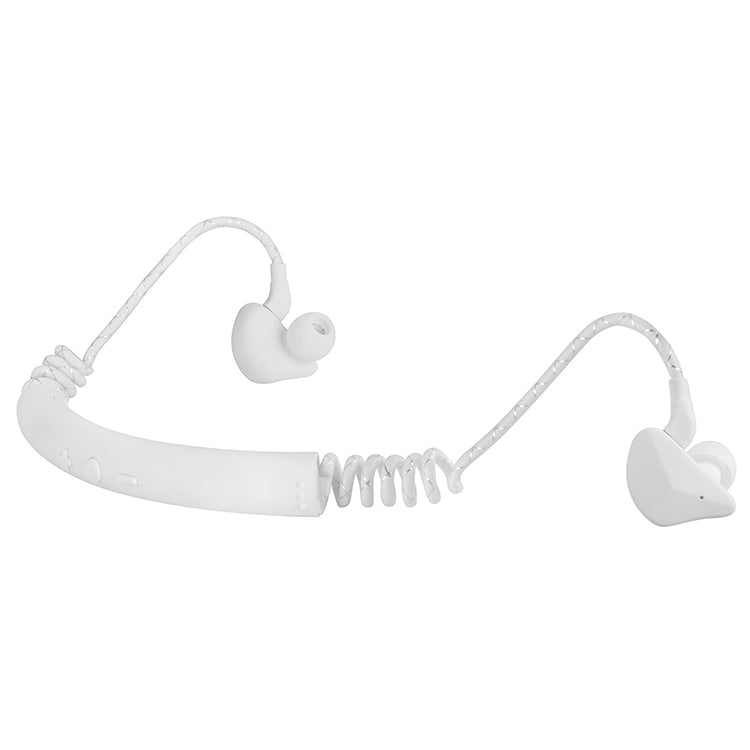 Écouteurs Bluetooth sport sans fil rétractables intra-auriculaires M12 pour écouteurs Apple (blanc)