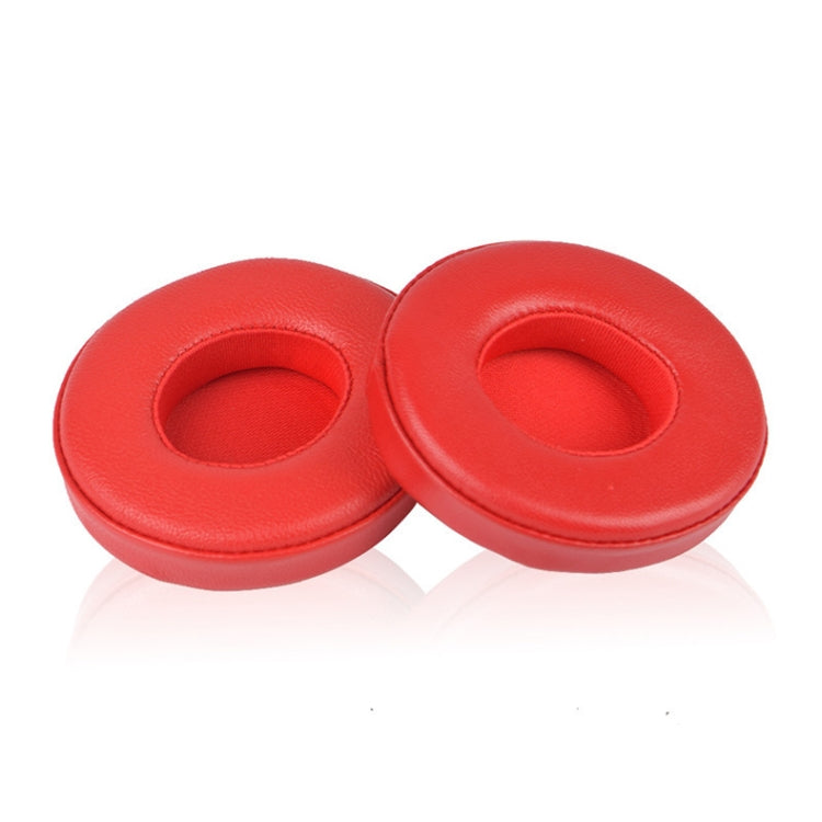 Housses de protection en cuir pour écouteurs Beats Solo 2.0 / Solo 3.0 Version filaire (rouge)