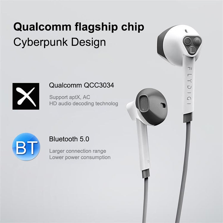 Flydigi H1 Bluetooth 5.0 Gaming montado en el cuello Inalámbrico Auricular Bluetooth