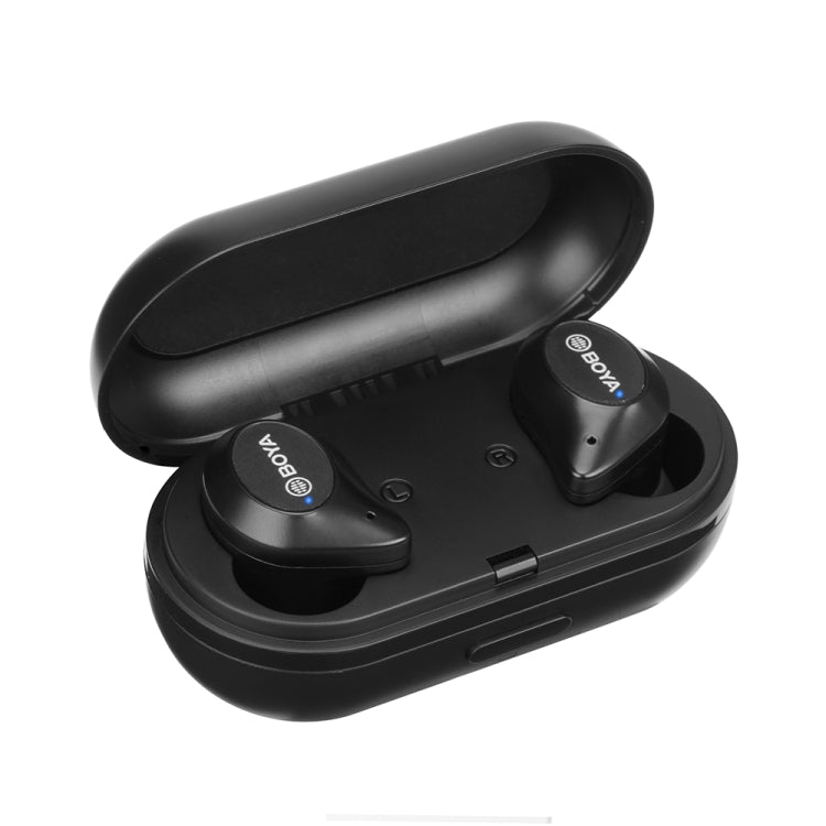 BOYA BY-AP1 Écouteurs sans fil véritables Écouteurs stéréo Bluetooth 5.0 (Noir)