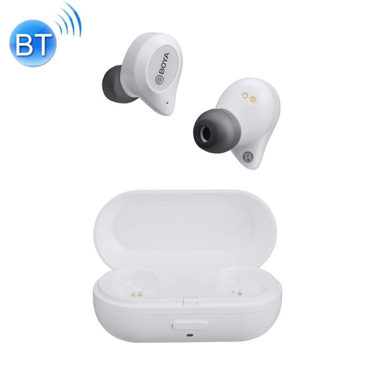BOYA BY-AP1 True Wireless Headphones Stereo Headphones Bluetooth 5.0 Headphones (Blanc)