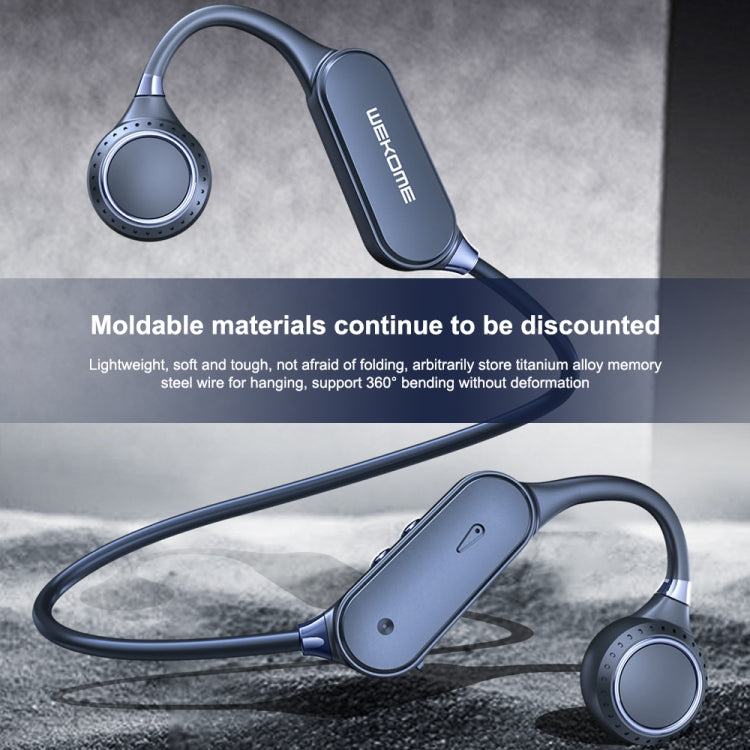 WK V32 Bone Driving Bluetooth 5.0 Écouteur sans casque de sport intra-auriculaire étanche (Bleu)
